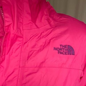 NORTH FACE Girls Hot Pink Rain Jacket